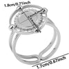 6Pcs Stainless Steel Gold Plated Irregular Blank Base Cabochon Open Rings Punk Geometric Men Party Chunky Jewelry - Image 43