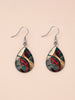 1 Pair of Geometric Line Pattern Earrings with Convex Glass and 316 Stainless Steel Water Drop Ear Hooks, in a Retro and Simple Style, Suitable for - Image 3