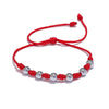 Unisex 7 knots Lucky Handmade Woven Jewelry Gift Stainless Steel Beads Red Rope Braided Fate Bracelet Bangle - Image 7