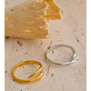 Stainless Steel Zirconia Snake Adjustable Ring Gold Platinum Plated Minimalist Chic Jewelry - Image 5