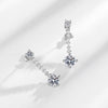 Silver Dangle Earrings for Women Sparkling Cubic Zirconia Drop Earrings Bridal Wedding Engagement Jewelry Gift - Image 4