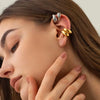Metal Geometric C-Shaped Ear Clip Earrings for Women Men Simple Irregular Smooth Non Piercing Chunky Ear Cuff Jewelry - Image 2