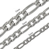 5MM/7MM Basic Punk Stainless Steel Chain Necklace For Women Men Cuban Figaro Braided Wheat Link Choker - Image 4