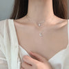 Silver Double Layer Star Moon Necklace Simple Charm Pendant Choker Birthday Gift Women's Jewelry - Image 4