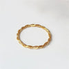 2mm Minimalist Stainless Steel Knuckle Rope Twist Chain Ring for Women Girls Gold Plated Braided Ring Jewelry - Image 1