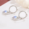 Moonstone Pearl Pendant Hoop Earrings For Women Jewelry Niche Girls Gifts Party Earring - Image 4