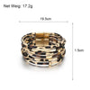 Vintage Metal Tube Leopard Leather Bracelet For Women Men Boho Multilayer Wrap Wide Bracelet Charm Jewelry - Image 6