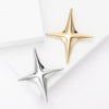Classic Glossy Eight-pointed Star Brooches for Women Unisex Cross Star Pins Office Party Friend Gifts Jewelry Accessories - Image 5
