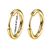 1 Pair Minimalist Punk Black Stainless Steel Male Piercing Hoop Earring for Women Teens Party Accessories for women - Image 20