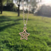 Y2K Silver Whirlpool Star Pendant Necklace Suitable for Women's Aesthetic Jewelry Gifts - Image 1