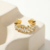 Stackable Bling Ear Cuffs Irregular CZ C-Shape Clip Earrings for Women French Korean Statement Jewelry - Image 5