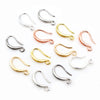 20pcs 15x10mm Silver Plated Bronze Rose Gold 6 Colors Earring Hooks Wire Settings Base Settings - Image 5