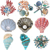 Enamel Starfish Brooches for Women Unisex Pearl Shell Sea Plant Pins Banquet Party Backpack Gifts Jewelry Accessories - Image 1
