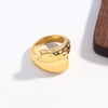 Stainless Steel Minimalism Smooth Ball Rings Gold Color Chunky Dome Ring For Women Men Statement Jewelry Party Gifts - Image 10