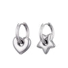 Classic Stainless Steel Heart Star Hoop Earrings For Women Punk Hip Hop Gold Silver Color Y2K Jewelry Female Earrings Oorbellen - Image 24
