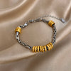 Greatera Light Twisted Steel Ball Gold Chain Bracelet Charm Two Tone Unique Artistic Men Women Bangle - Image 13