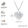 Silver Color Stainless Steel Women Locket Pendant, Openable Heart Pendant Necklaces, Life Tree Floral Collar - Image 12