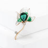 Enamel Flower Brooches for Women Unisex Pearl Plant Pins Banquet Party Backpack Gifts Jewelry Accessories - Image 7
