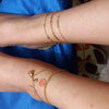 Multi-layer Bracelet Metal Chain Pearl Blue Stone Pendant Anklet Sandals Barefoot Beach Foot Bridal Jewelry - Image 8