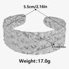 Geometric Chunky Stainless Steel Bracelets Bangles For Women Men Accessories Silver Color Wrist Jewelry No Fade Bangle - Image 19