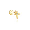 Silver Delicate Star Chinese Knot Earring CZ Dangle Cartilage Studs Birthday Gift for Her Jewelry - Image 11