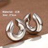 C Shaped Acrylic Ear Cuff for Women Simple Gold Silver Color No Pierced Round Clip Earrings Punk Female Jewelry Gift - Image 9