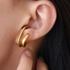 Double Circle Ear Cuff No Piercing Faux Earring - Image 8