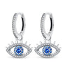 Silver Color Earrings Blue Zircon Stars Moon Irregularity Earrings For Woman Birthday Jewelry Gifts - Image 51