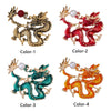 Year Gift Multi Style Multi Color Zodiac Dragon Design Brooch Men's Women's Pin Jewelry - Image 9