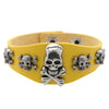 Punk Bracelet for Men Women Goth Black Leather Wristband with Metal Skull Spike Studded Rivets Cuff Bangle Adjustable - Image 14