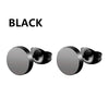 1 Pairs Punk Stainless Steel Stud Earrings Black Earrings Set For Men Women Vintage Hip Hop Piercing Ear Jewelry Accessories - Image 21