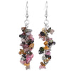 Bohemian Women Crystal Irregular Crushed Stone Grape Shape Tassel Hook Dangle Earrings Wedding Party Charm Jewelry - Image 3