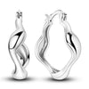 Small Hoop Earrings with Butterfly and Heart Motifs - Image 7