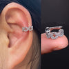1Pc Geometry Crystal CZ Leaf Clip Earring For Women Without Piercing Punk Vintage Star Ear Cuff Wrap Adjustable Jewelry - Image 43
