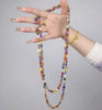 Bohemian Double-Layer Beaded Necklace with Irregular Stone Beads and Long Sweater Chain - Image 25