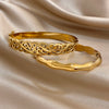 Retro Carved Hollow Pattern Women's Bracelet Smooth-surface Bamboo Joint Cuff Bangle Personality Stainless Steel Jewelry - Image 6