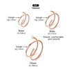 20G Titanium Double Hoop Nose Rings 6/8/10mm Small Spiral Piercing Jewelry for Women Men - Image 13