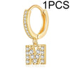 A-Z Letters Initial Pendant Earrings Hoop Earrings Men Golden Color Jewelry Earring Alphabet Name Earrings Women 1pcs - Image 18