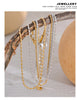 Double-Layer Stainless Steel Chain Anklet in Gold-Tone or Silver-Tone - Image 14