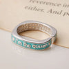 Drop Glue Letter Love Silver I'm The Quuen Personality Sweet Opening Rings - Image 3