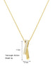 1PCS Simple Personality Geometric Lines Unknown Ring Interlocking Wedding Birthday Party Proposal Gift Collarbone Chain Necklace - Image 6