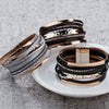 Multilayer Leather Bracelet for Men Metal Bar Charm Black Braided Wide Wrap Man Bracelets Bangles Boho Punk Jewelry - Image 4