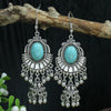 39 Styles Bohemian Vintage Tibetan Silver Geometric Drop Earrings For Women Ethnic Blue Stone Tassel Dangle Earrings Jewelry - Image 6