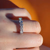 JoyceJelly 4mm Vvs Ring For Women Total Silver Jewelry Pass Diamond Tester Wedding Bands - Image 5