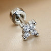 1PC 20G Dainty Tiny CZ Flower Studs Earrings for Women Flat Back Cartilage Earrings Tragus Conch EarLobe Piercing Jewelry - Image 12
