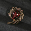 Women Men Rhinestone Ginkgo Badges Brooches Casual Unisex Metal Shiny Crystal Suit Office Pins Jewelry - Image 7