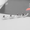 Cubic Zirconia Labret Stud 16G Internally Threaded for Lip Tragus and Helix - Image 58