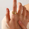 Stainless Steel Rings Double-Deck Punk Vintage Adjustable Open Rings for Women Men Jewelry Weddings Gift - Image 2