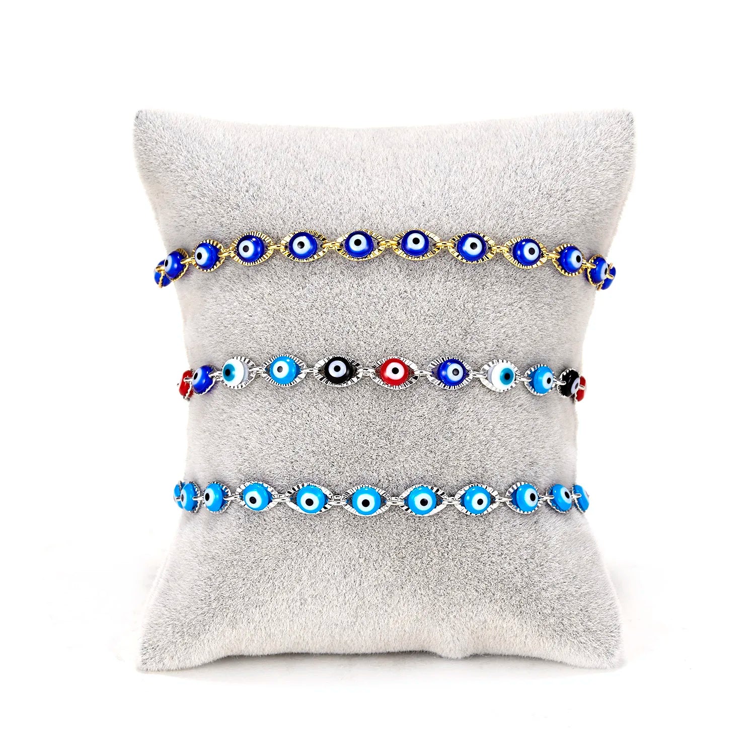 Blue Evil Eye Bracelet for Women Turkish Lucky Resin Bead Chain Adjustable Bangle Bracelet Birthday Party Jewelry Gift - Image 1