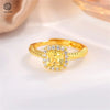 Sand Gold Adjustable Ring Matte Wide Band Openable Fade Resistant Unisex Couple Jewelry Minimalist Gift - Image 12